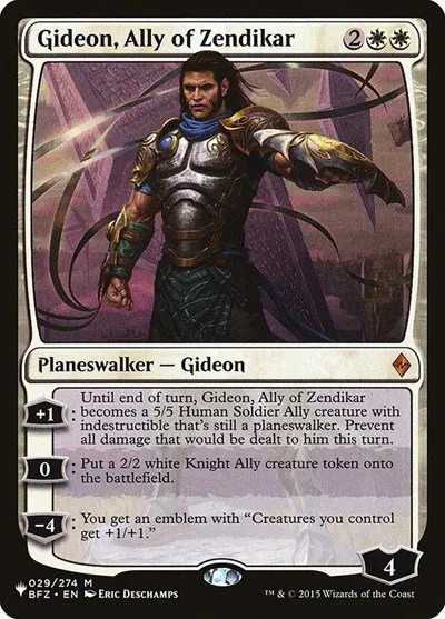 Gideon, Ally of Zendikar - Normal Gideon Ally Of Zendikar