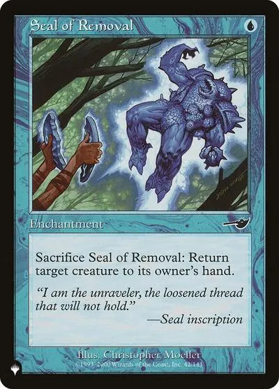Seal of Removal - Normal Seal Of Removal