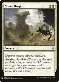 Sheer Drop - Normal Sheer Drop