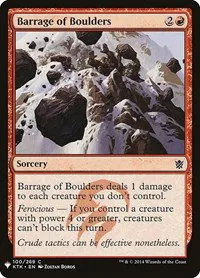 Barrage of Boulders - Normal Barrage Of Boulders