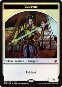Vampire // Treasure Double-Sided Token - Foil Vampire Treasure Double S