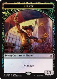 Pirate // Treasure Double-Sided Token - Foil Pirate Treasure Double Si