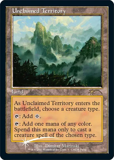 Unclaimed Territory - Retro Frame Foil Unclaimed Ter