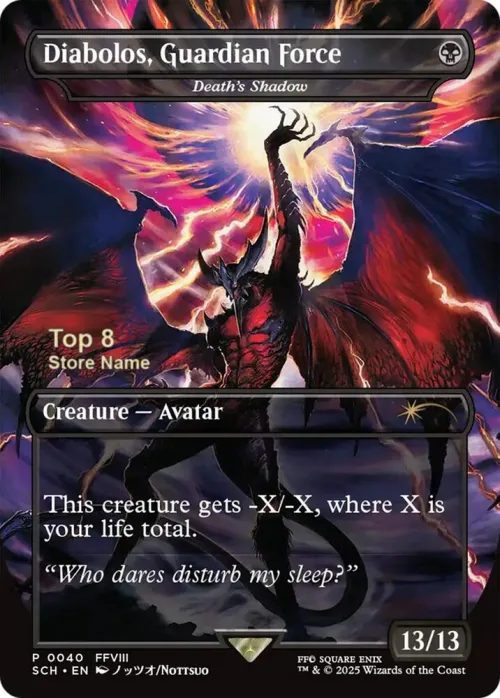 Diabolos, Guardian Force - Death's Shadow - Top 8