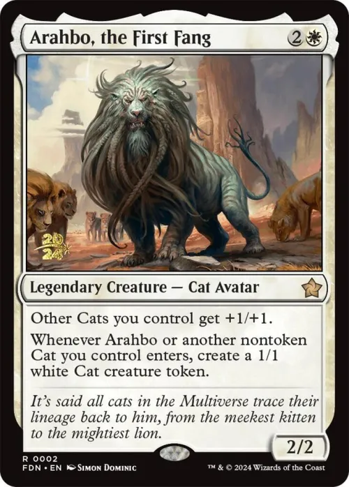 Arahbo, the First Fang - Foil Arahbo The First Fang