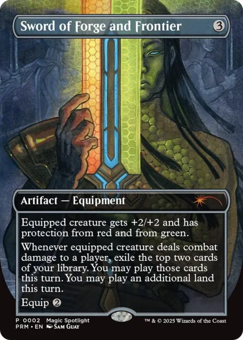 Sword of Forge and Frontier - Borderless Foil Sword Of Forge