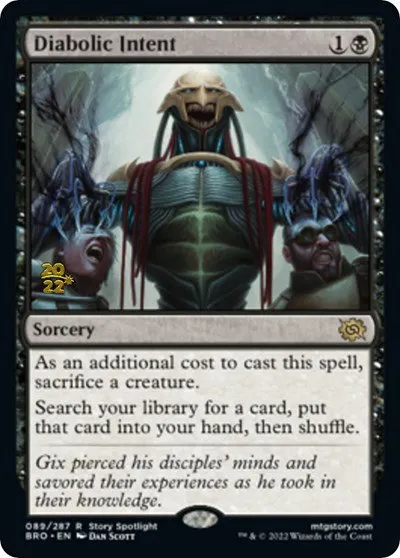 Diabolic Intent - Foil Diabolic Intent