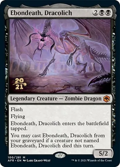 Ebondeath, Dracolich - Foil Ebondeath Dracolich