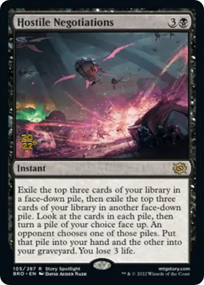 Hostile Negotiations - Foil Hostile Negotiations