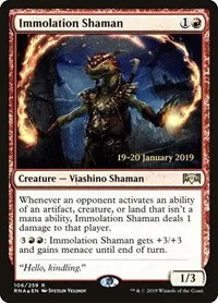 Immolation Shaman - Foil Immolation Shaman