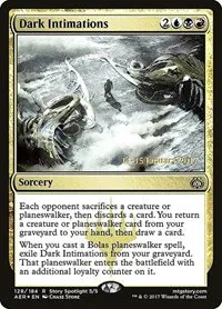 Dark Intimations - Foil Dark Intimations