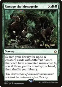 Uncage the Menagerie - Foil Uncage The Menagerie