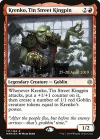 Krenko, Tin Street Kingpin - Foil Krenko Tin Street Kingpin