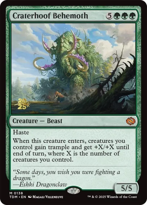 Craterhoof Behemoth - Foil Craterhoof Behemoth