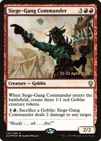 Siege-Gang Commander - Foil Siege Gang Commander