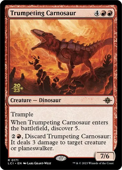 Trumpeting Carnosaur - Foil Trumpeting Carnosaur
