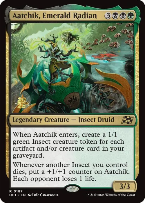 Aatchik, Emerald Radian - Foil Aatchik Emerald Radian