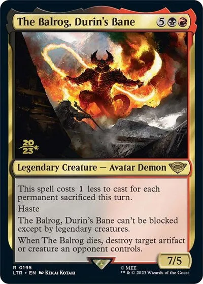 The Balrog, Durin's Bane - Foil The Balrog Durin S Bane