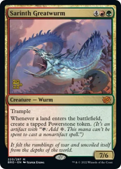 Sarinth Greatwurm - Foil Sarinth Greatwurm
