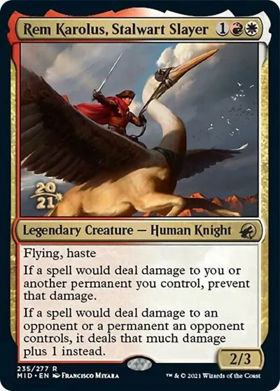 Rem Karolus, Stalwart Slayer - Foil Rem Karolus Stalwart Slay