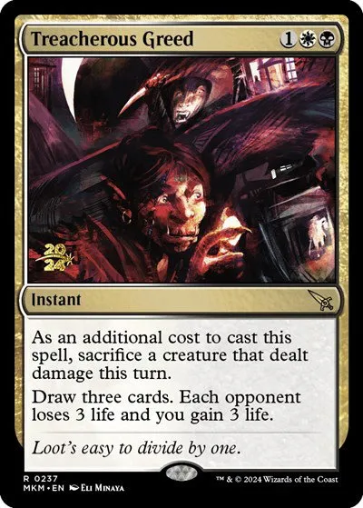 Treacherous Greed - Foil Treacherous Greed