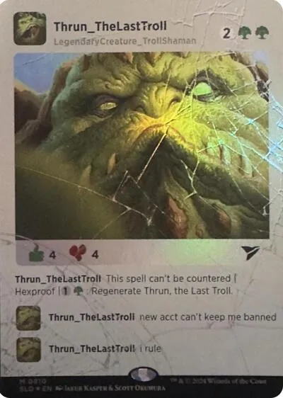 Thrun, the Last Troll - Rainbow Foil