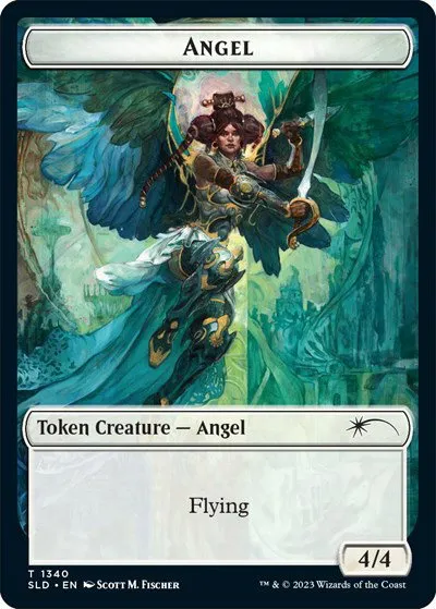 Angel (SLD) // Soldier (GRN) Double-sided Token - Grn