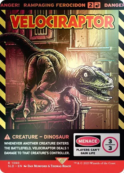 Velociraptor - Rampaging Ferocidon - Rainbow Foil