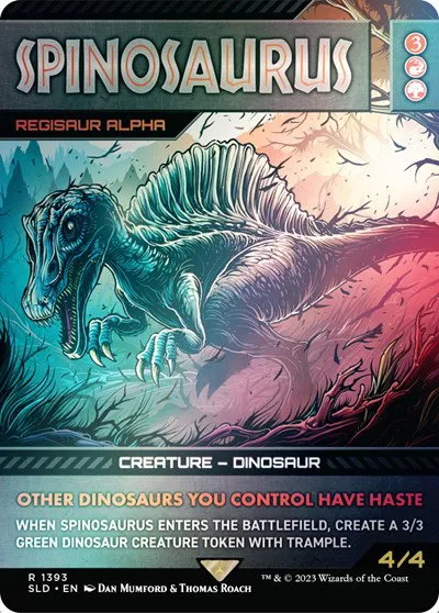 Spinosaurus - Regisaur Alpha - Rainbow Foil