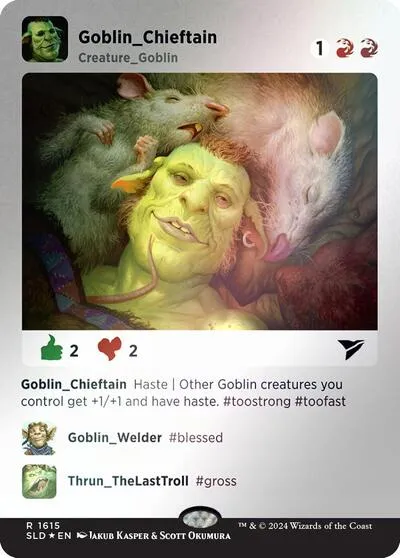 Goblin Chieftain - Rainbow Foil