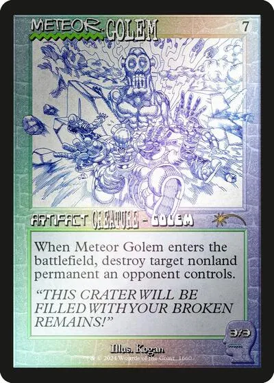 Meteor Golem - Rainbow Foil