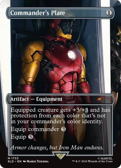Commander's Plate - Rainbow Foil