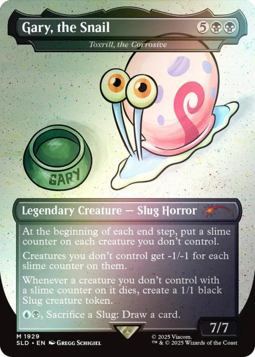 Gary, the Snail - Toxrill, the Corrosive - Rainbow Foil
