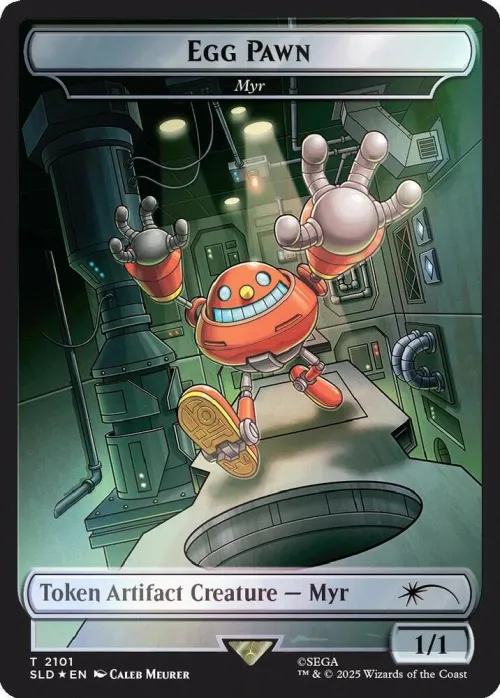 Egg Pawn - Myr Token - Rainbow Foil