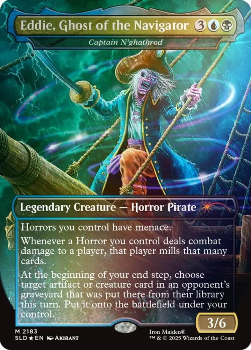 Eddie, Ghost of the Navigator - Captain N'ghathrod - Rainbow Foil