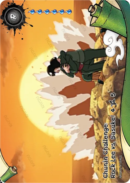 Chunin Challenge: Rock Lee vs Sasuke! (4/5)
