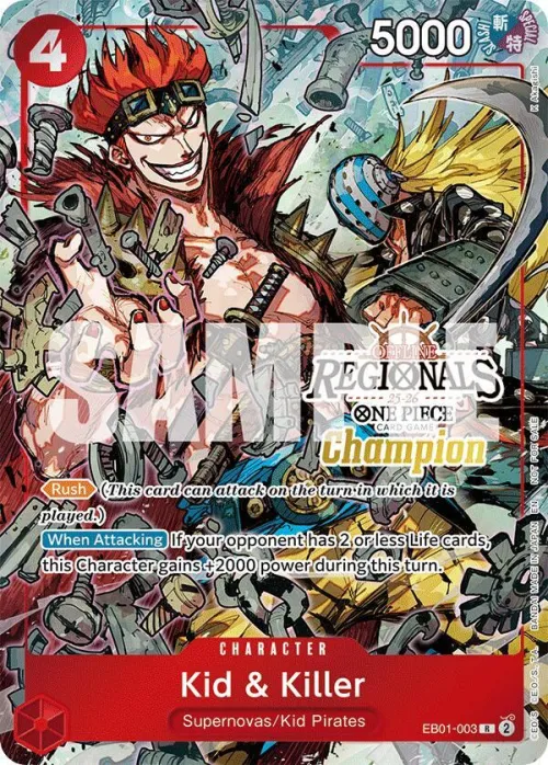 Kid & Killer - Offline Regional Champion Card
