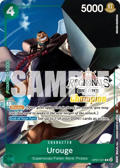 Urouge - Offline Regional Champion Card