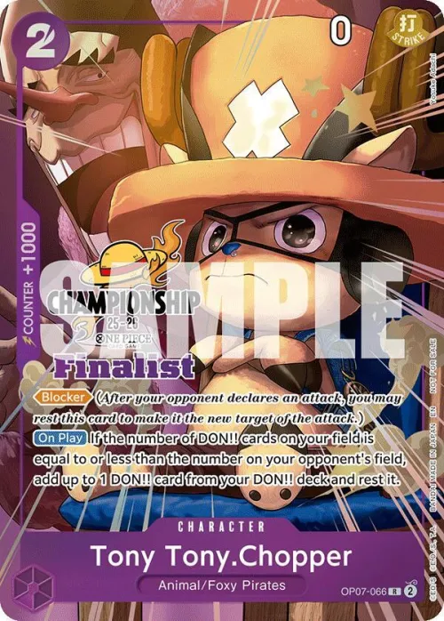 Tony Tony.Chopper - Cs 25 26 Finalist Card Set 1