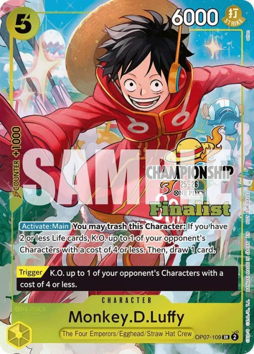Monkey.D.Luffy - Cs 25 26 Finalist Card Set 1
