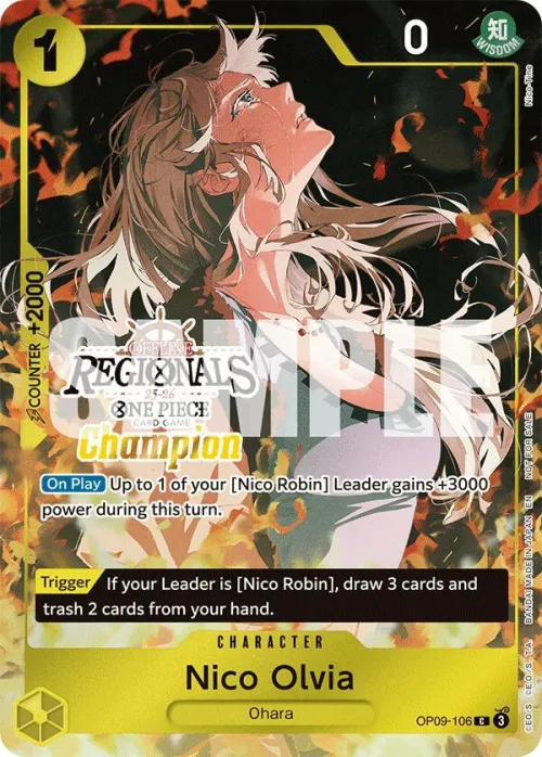 Nico Olvia - Offline Regional Champion Card