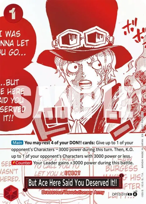 But Ace Here Said You Deserved It!!