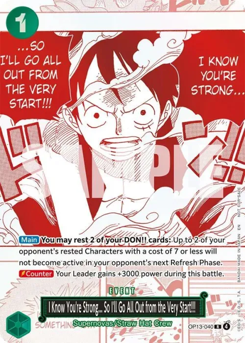 I Know You're Strong... So I'll Go All Out from the Very Start!!!