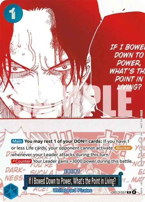 If I Bowed Down to Power, What's the Point in Living?