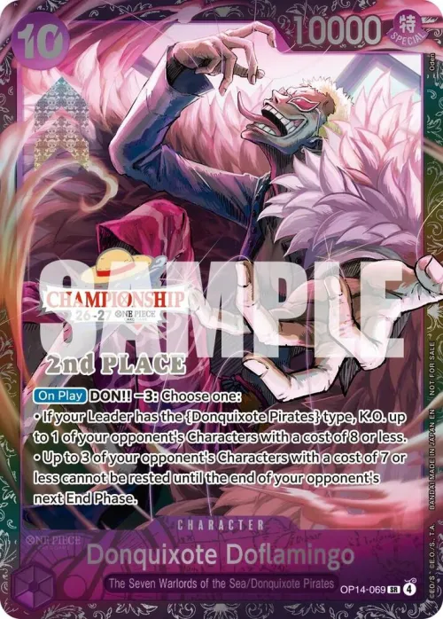 Donquixote Doflamingo - Cs 26 27 2nd Place Trophy Card