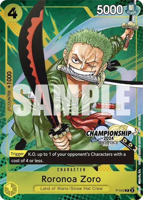 Roronoa Zoro - Cs 2024 Event Pack Finalist