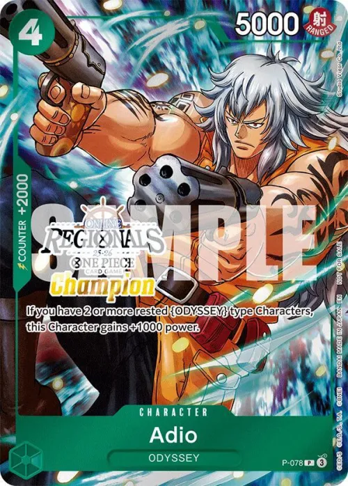 Adio - Online Regional Champion Card 