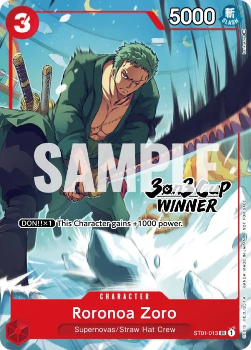 Roronoa Zoro - 3 On 3 Cup Winner