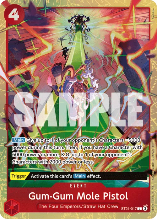 Gum-Gum Mole Pistol - Premium Card Collection Best S