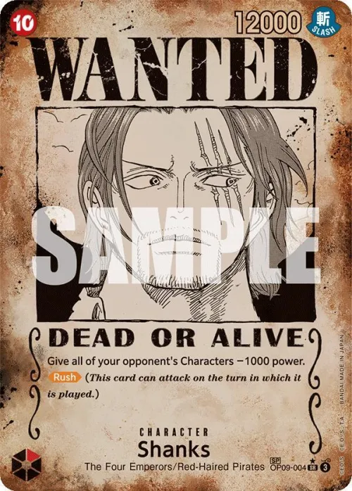 Shanks - Wanted Poster